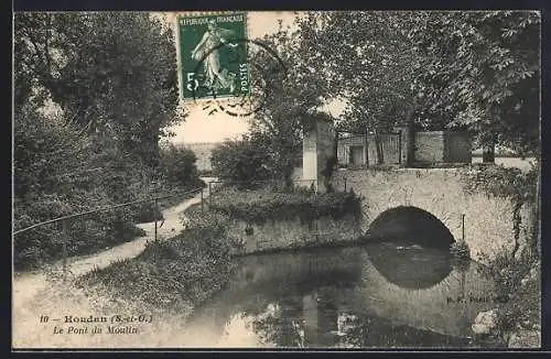 AK Houdan /S.-et-O., Le Pont du Moulin