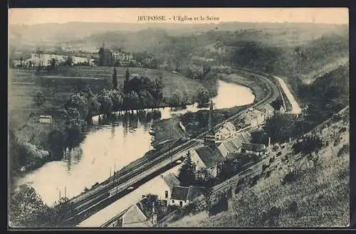 AK Jeufosse, L`Eglise et la Seine