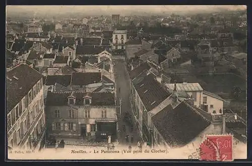 AK Houilles, Panorama, Vue prise du Clocher