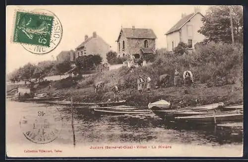 AK Juziers /S.-et-O., Villas, La Rivière