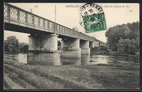 AK Houilles /S.-et-O., Le Pont du Chemin de Fer