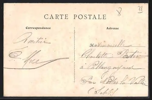 AK Jumeauville /S.-et-O., Route de Goupillières, Ferme de la Sablonnière