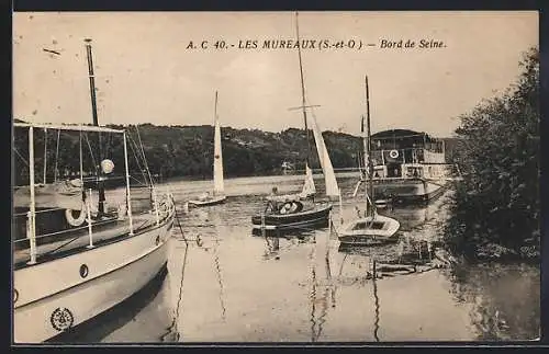 AK Les Mureaux /S.-et-O., Bord de Seine