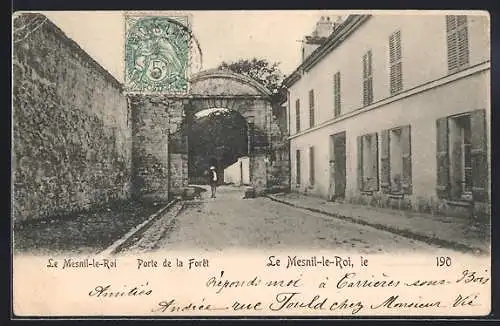 AK Le Mesnil-le-Roi, Porte de la Foret