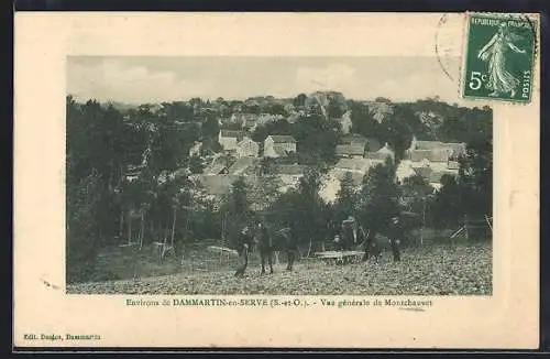 AK Dammartin-en-Serve, Vue générale de Montchauvet