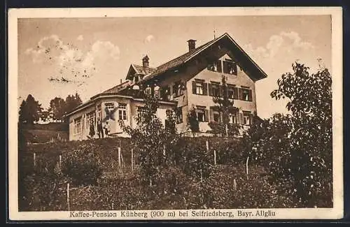 AK Seifriedsberg /Bayr. Allgäu, Café-Pension Kühberg