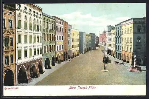 AK Rosenheim / Bayern, Max Joseph-Platz