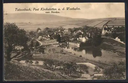 AK Kirchstetten /N.-Oe., Totzenbach vom Berg aus