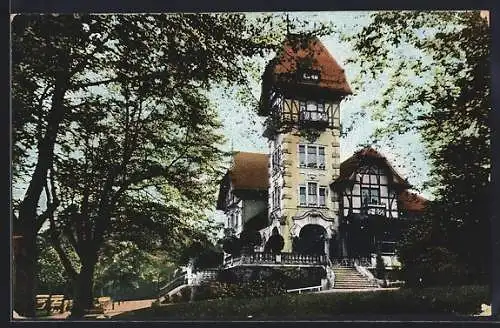 AK Hof /Bayern, Das Gasthaus Theresienstein