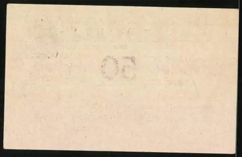 Notgeld Hadres 1920, 50 Heller, Garantie der Gemeinde bis 31. Dez. 1920