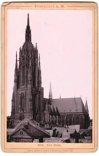 Fotografie Römmler & Jonas, Dresden, Ansicht Frankfurt / Main, Dom um 1891