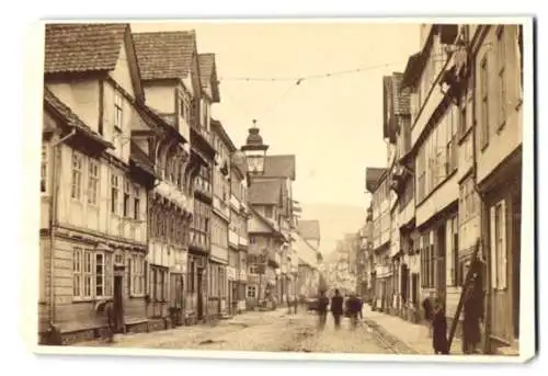 Fotografie unbekannter Fotograf, Ansicht Münden, Langgasse Strassenansicht