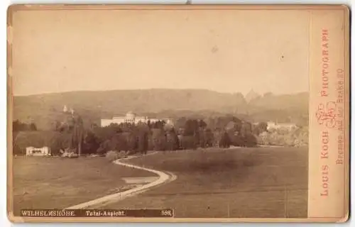 Fotografie Louis Koch, Bremen, Ansicht Wilhelmshöhe, Panorama mit Umgebung