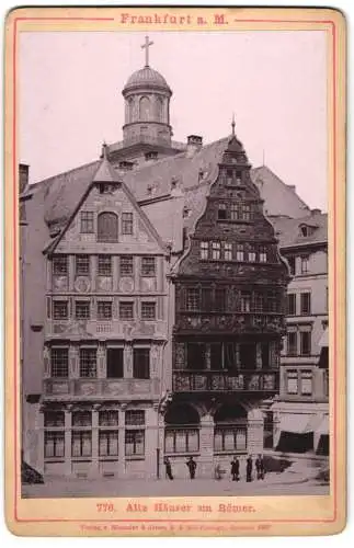 Fotografie Römmler & Jonas, Dresden, Ansicht Frankfurt / Main, alte Häuser am Römer