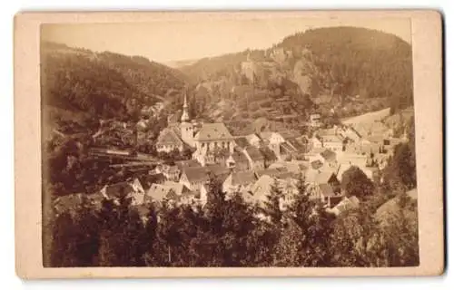 Fotografie Hans Brandt, Bayreuth, Ansicht Berneck, Panorama von der Wilhelmshöhe gesehen