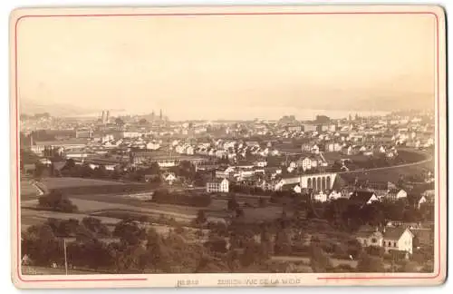 Fotografie A. Garcin, Geneve, Ansicht Zürich, Vue de la Weid