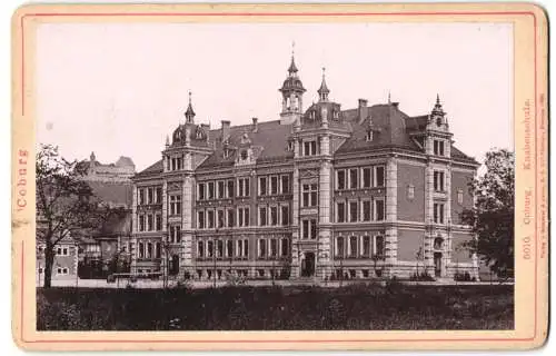 Fotografie Römmler & Jonas, Dresden, Ansicht Coburg, Knabenschule, Schulhaus, Schule