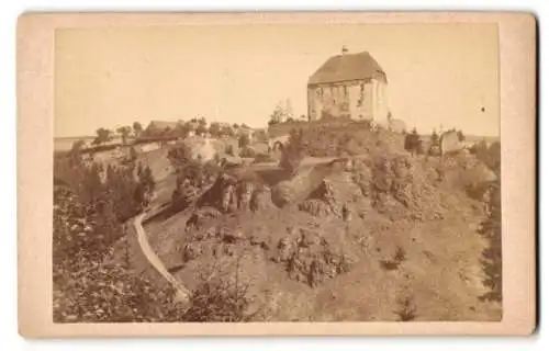 Fotografie Hans Brand, Bayreuth, Ansicht Berneck, Burg Stein um 1883