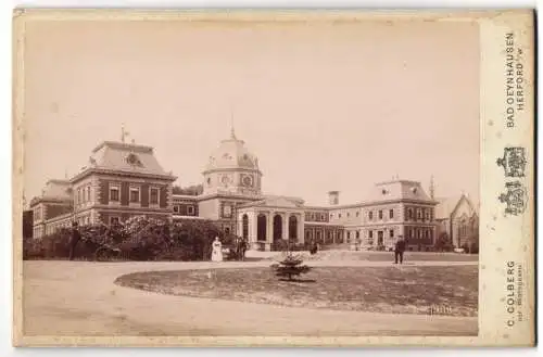 Fotografie C. Colberg, Bad Oeynhausen, Ansicht Bad Oeynhausen, Schloss um 1896