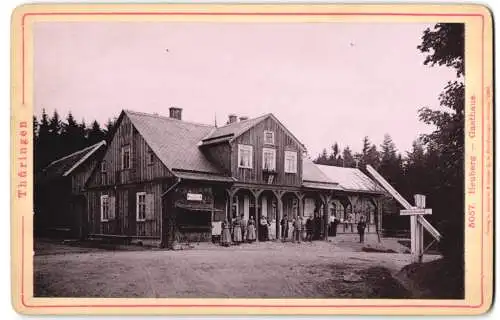 Fotografie Römmler & Jonas, Dresden, Ansicht Heuberg / Thüringen, Gasthaus um 1892