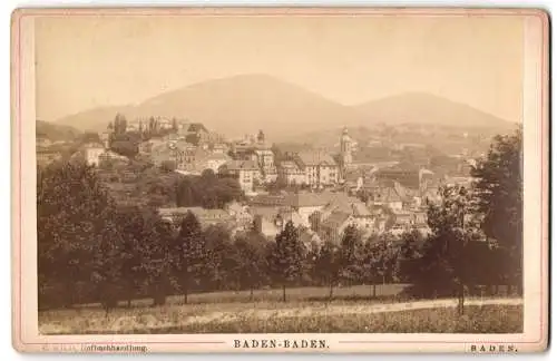 Fotografie C. Wild, Baden, Ansicht Baden-Baden, Panorama