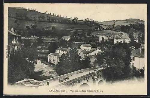 AK Lacaze, Vue sur la Rive droite du Gijou