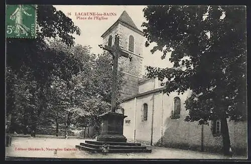 AK Lacaune-les-Bains, Place de l`Eglise