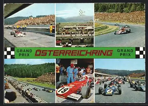 AK Knittelfeld-Zeltweg, Szenen vom Grand Prix, Düsenjäger über dem Österreichring