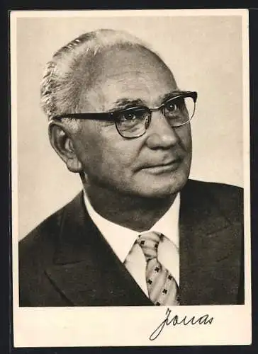 AK Franz Jonas, Landeshauptmann und Wiener Bürgermeister, Portrait