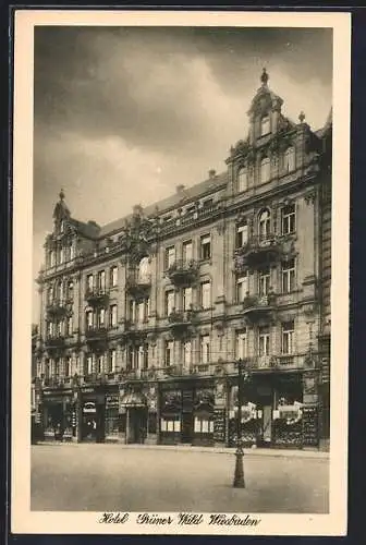 AK Wiesbaden, Hotel grüner Wald