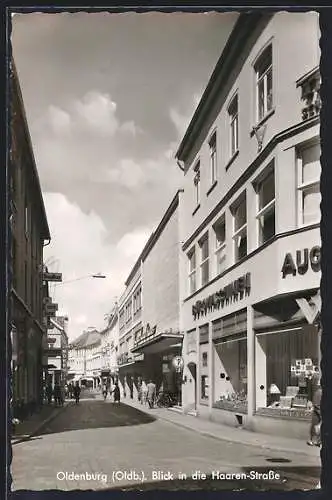 AK Oldenburg (Oldb.), Blick in die Haaren-Strasse