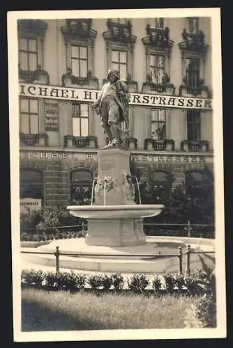 AK Wien, Augustinplatz, Brunnen Der liebe Augustin