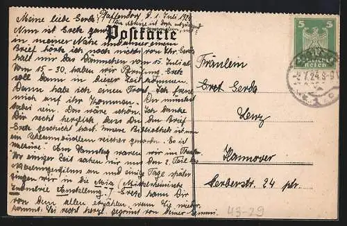 AK Stillleben nach einem Gemälde v. Erna Schmidt, Deutscher Mädchenkalender 1922