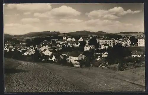 AK Ceský Dub, Ortsansicht vom Berg aus