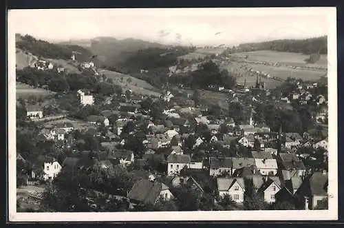 AK Eisenbrock, Ortsansicht vom Berg aus