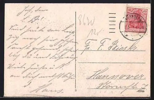 AK Hof, Blick in die Wörthstrasse