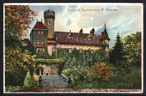 Künstler-AK H. Bahndorf: Coburg, Schloss Hohenstein