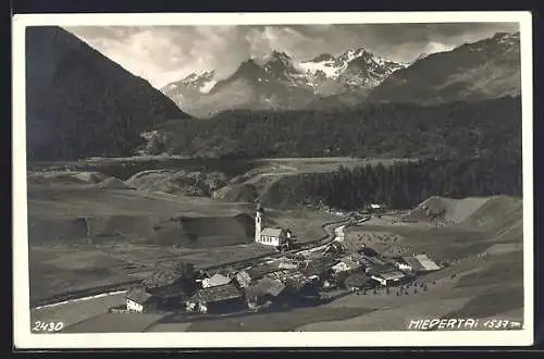 AK Umhausen /Ötztal, Niederthai mit Kirche