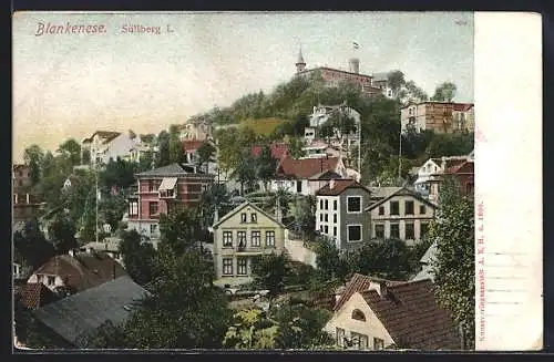 AK Hamburg-Blankenese, Blick auf den Süllberg