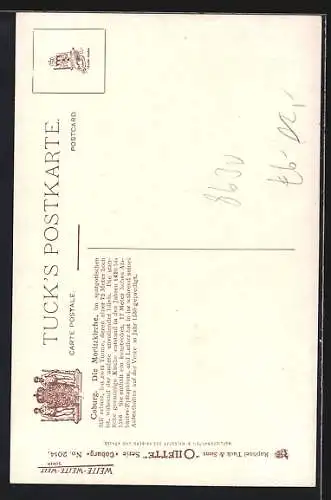 Künstler-AK Coburg, St. Moritzstrasse