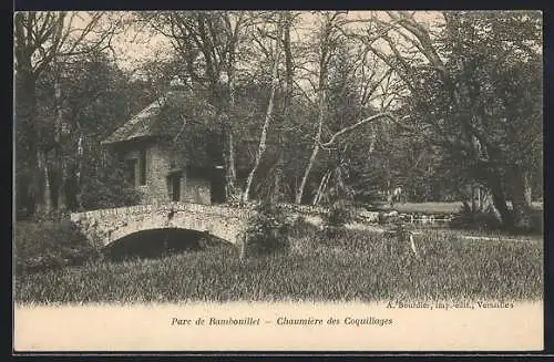 AK Rambouillet, Chaumière des Coquillages dans le parc