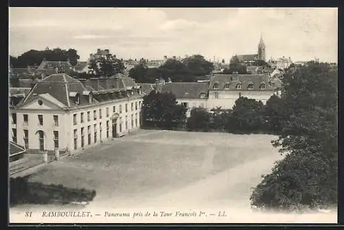 AK Rambouillet, Panorama pris de la Tour Francois Ier