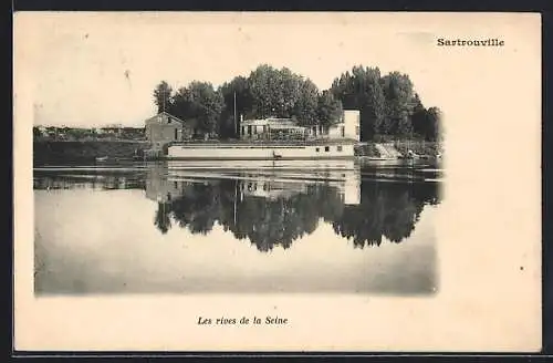 AK Sartrouville, Les rives de la Seine