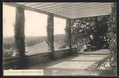 AK Rolleboise, Vue de la Villa Sarita sur la vallée de la Seine