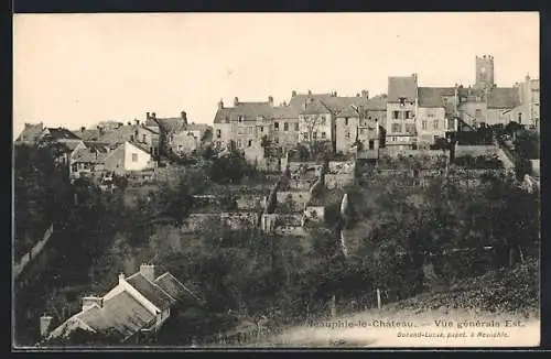 AK Neauphle-le-Château, Vue générale Est