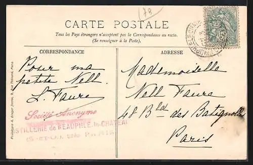 AK Neauphle-le-Château, Vue générale Est