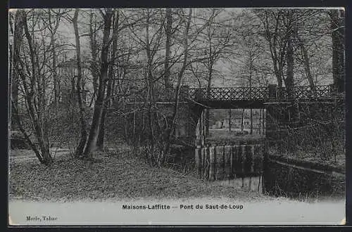 AK Maisons-Laffitte, Pont du Saut-de-Loup en hiver