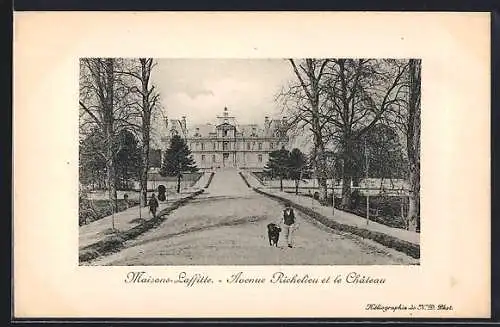 AK Maisons-Laffitte, Avenue Richelieu et le Château