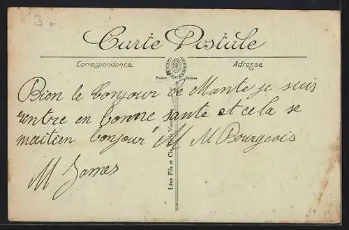 AK Mantes, Palais de Justice avec voitures à l`avant-plan