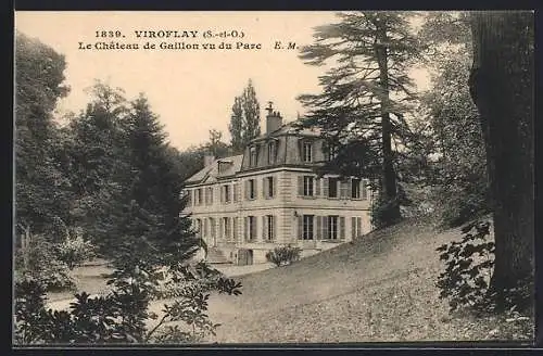 AK Viroflay, Le Château de Gaillon vu du Parc